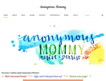 Tablet Screenshot of anonymousmommy.com
